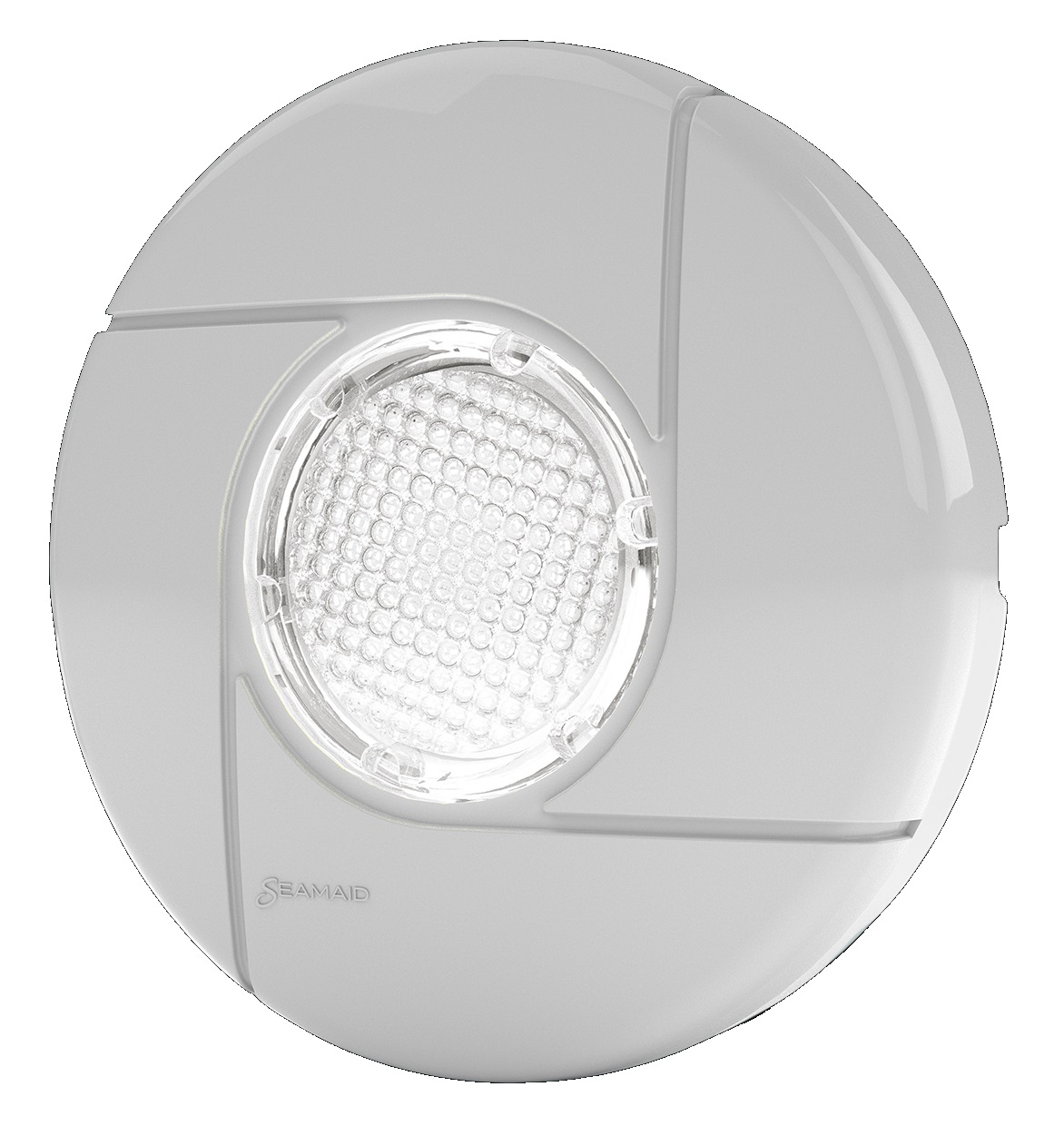 Enjoliveur Pour Projecteur Tubulaire Rond Gris Clair