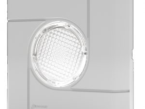 Enjoliveur Pour Projecteur Tubulaire Carre Gris Clair