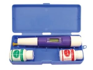Test Ph Electronique +Kit Solution Ph 6,86 + Ph 4