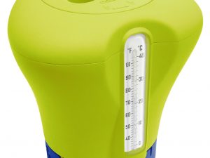 Diffuseur De Chlore Flottant Vert Avec Thermometre