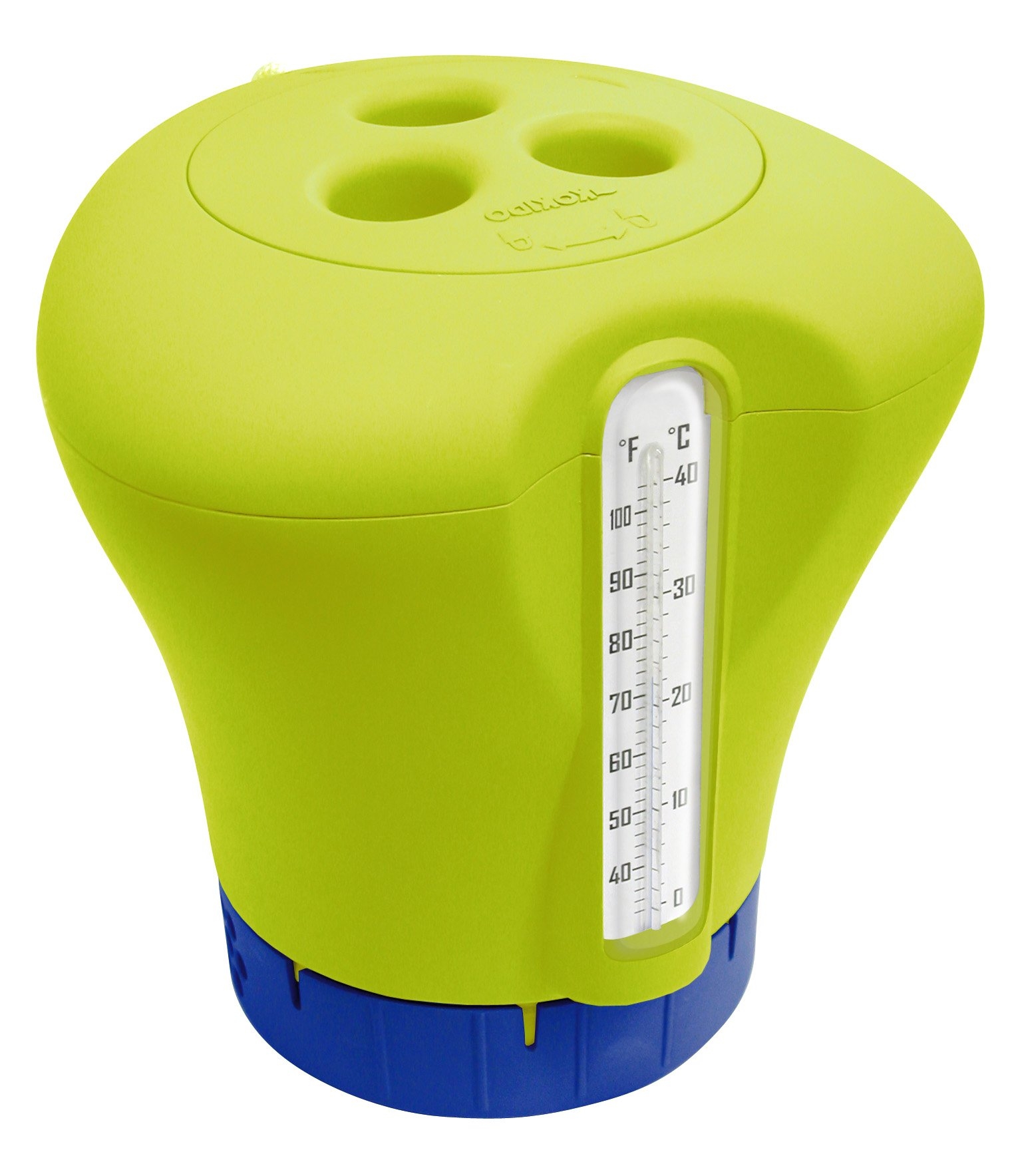 Diffuseur De Chlore Flottant Vert Avec Thermometre