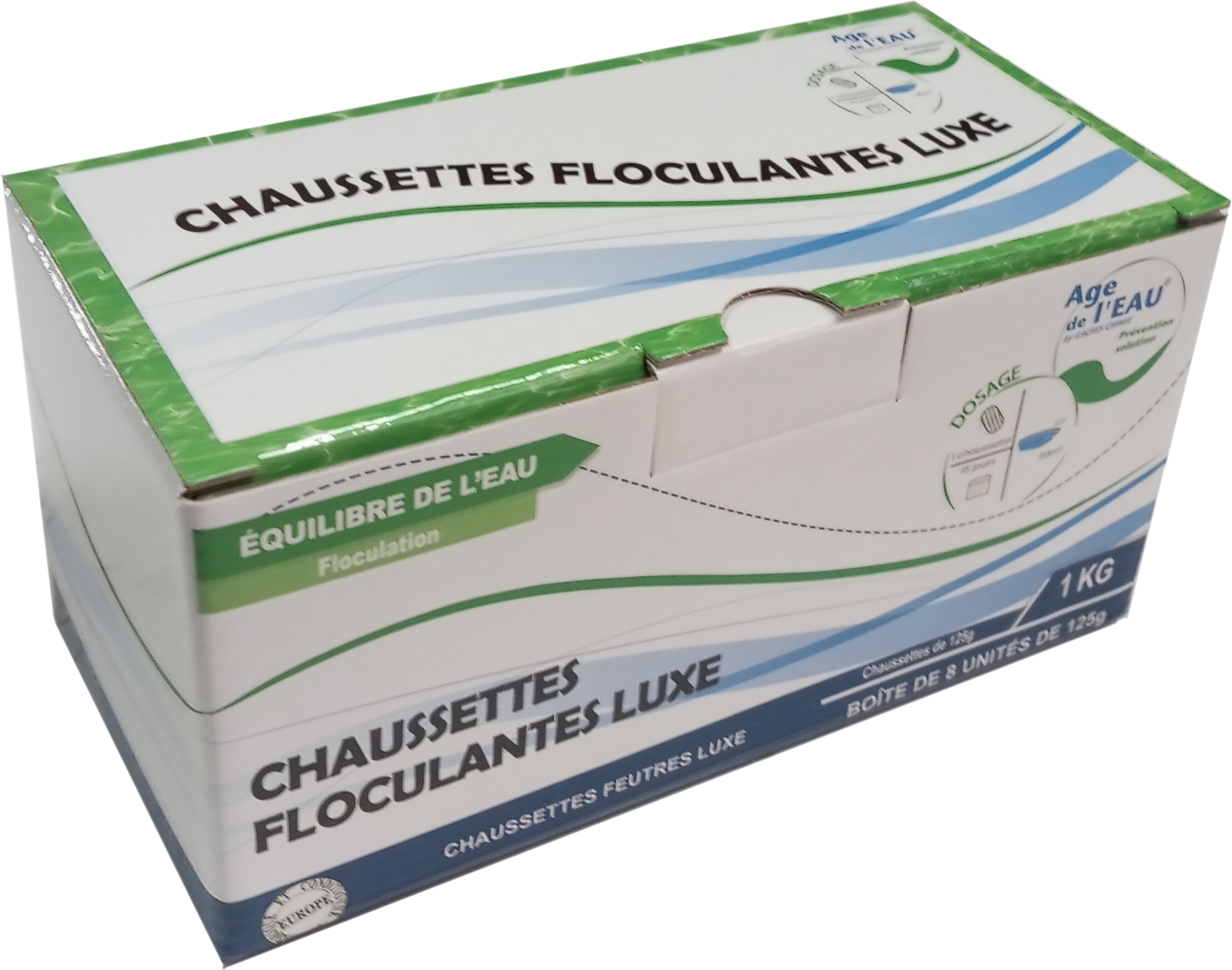 Floculant Chaussette 1 Kg 8X125 G