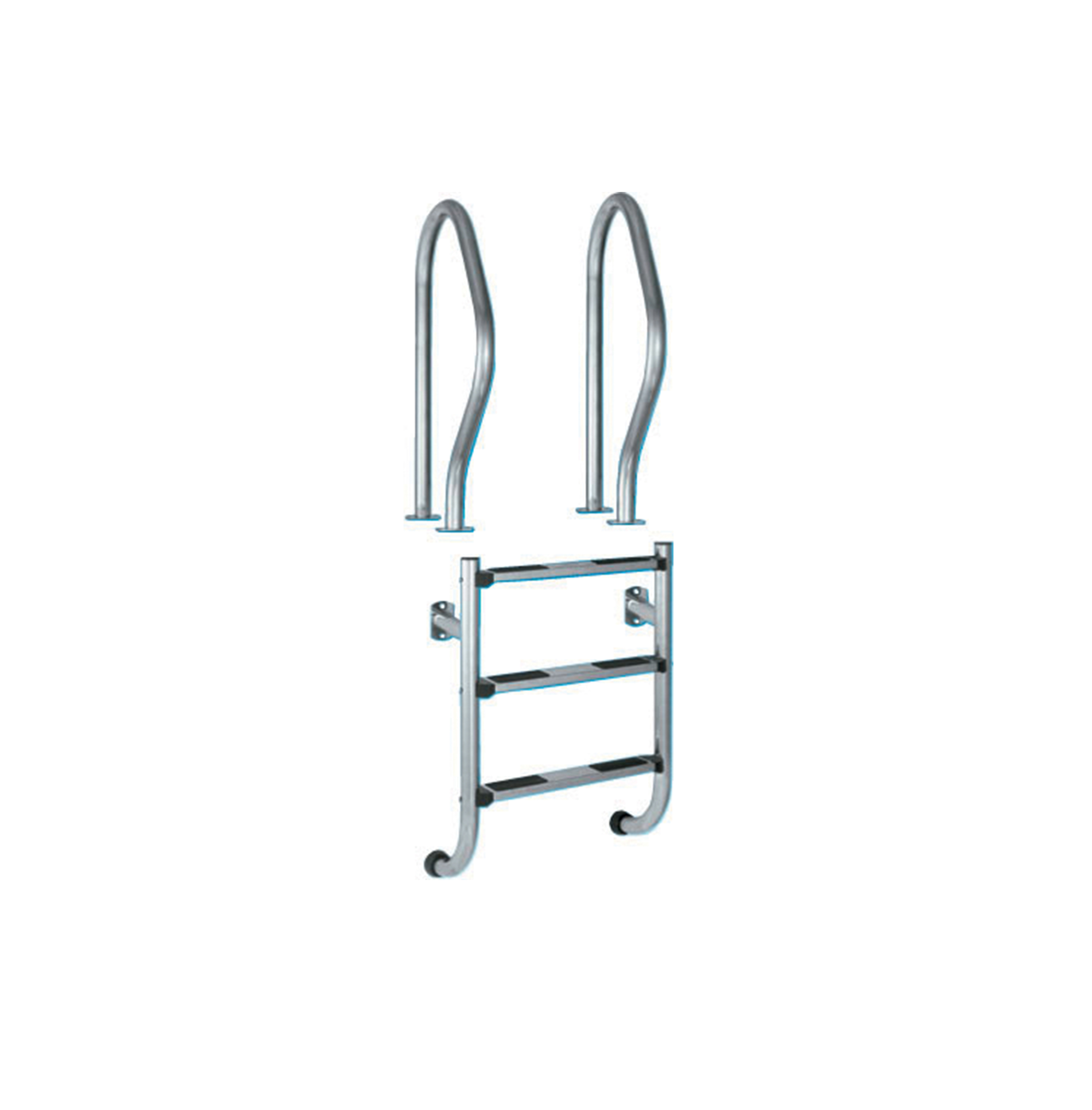 Echelle Inox En 2 Parties 3 Marches