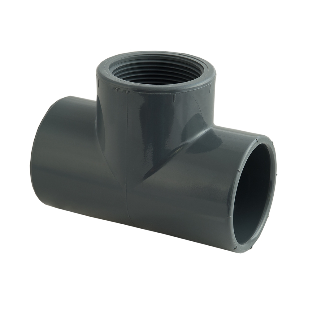 Te Mixte Fxfxf Coller  Diam. 63 Taraude 3/4 "