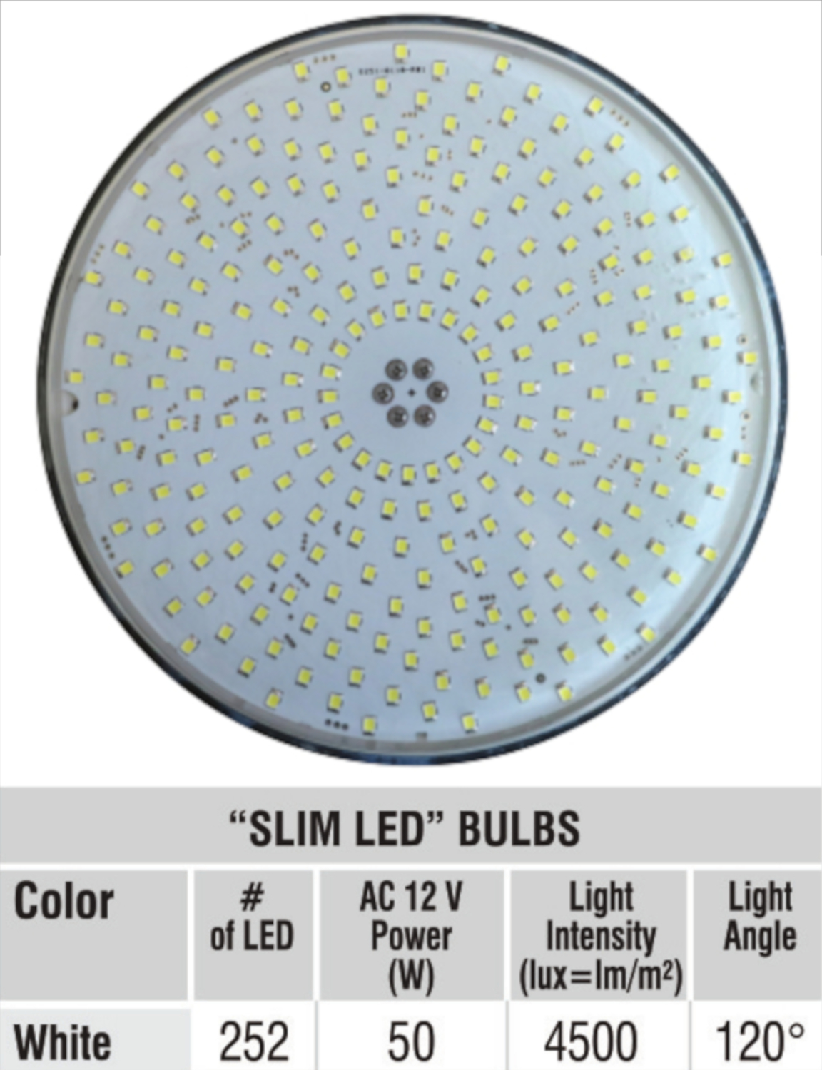 Led Blanche 252 Led 50 W + Kit Renovation