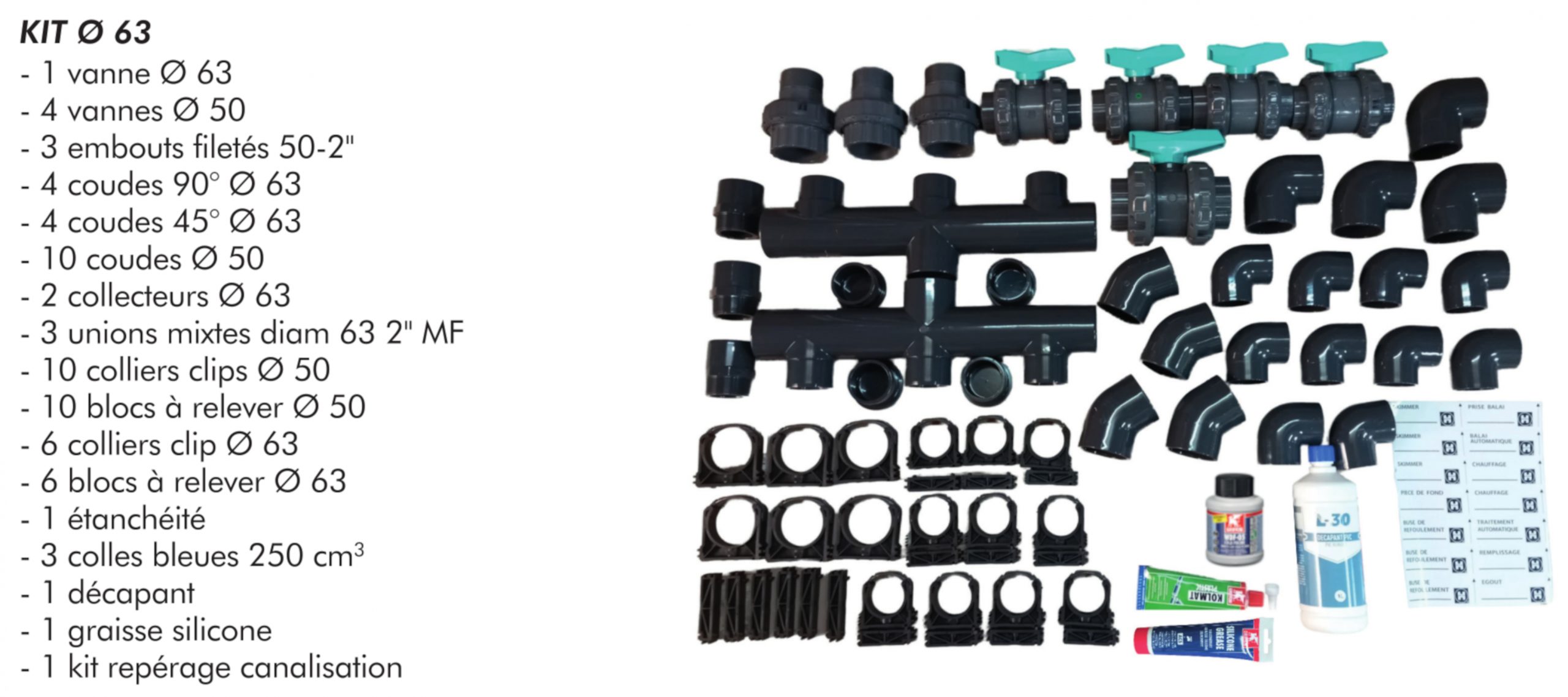 Kit Plomberie Diam. 63