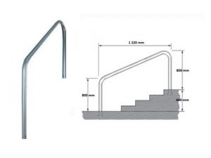 Rampe D'Escalier A Sceller 1220 mm  L Un