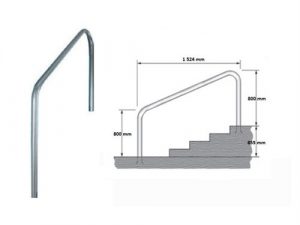Rampe D'Escalier A Sceller 1524 mm L Un