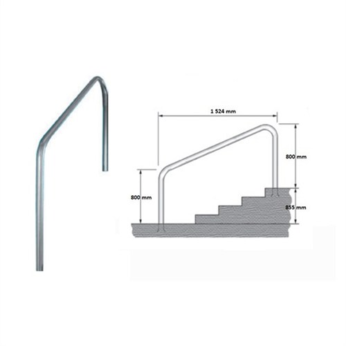 Rampe D'Escalier A Sceller 1524 mm L Un