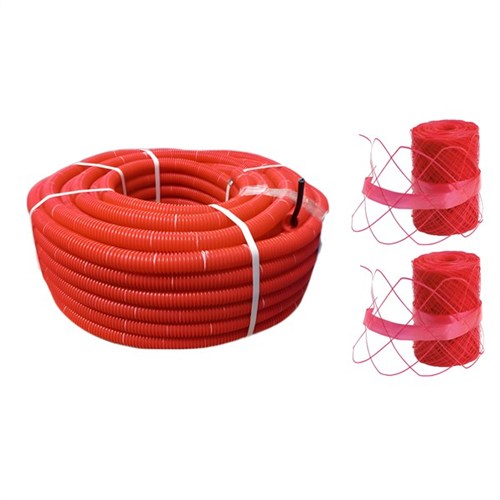 Cable Ro2V 2 X 2,5 mm2 + Gaine Tpc + Grillage /50 M Le M
