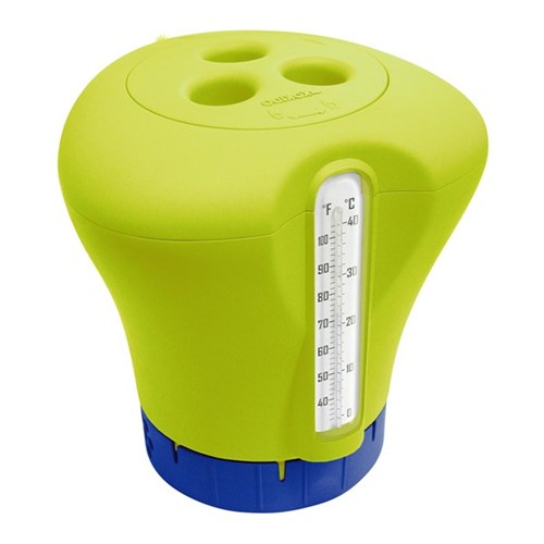 Diffuseur De Chlore Flottant Vert Avec Thermometre
