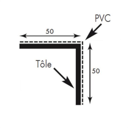 Tole Colaminee Corniere 2 Mx0.05 Mx0.05 M Ext.