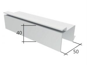 Baguette Pvc U 5 Cm Pour Polystyrene 2 M