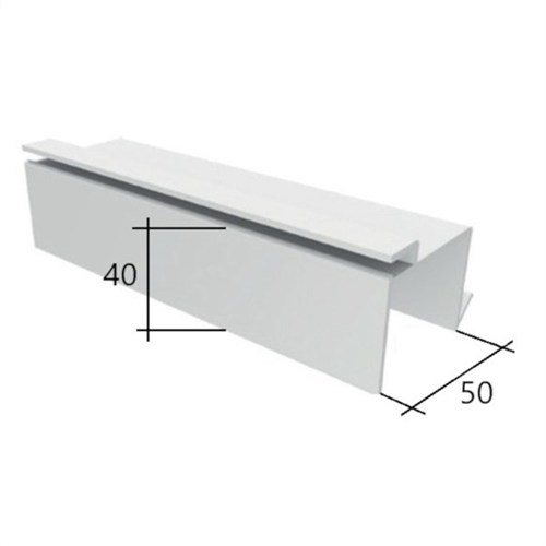Baguette Pvc U 5 Cm Pour Polystyrene 2 M