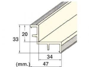 Profile Pvc Equerre Reversible Pour Caillebotis En 2 M L Un