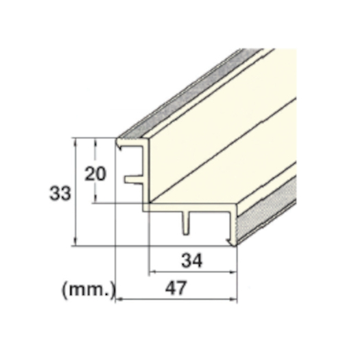 Profile Pvc Equerre Reversible Pour Caillebotis En 2 M L Un