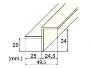 Profile Pvc En Z Reversible Pour Caillebotis En 2 M L Un
